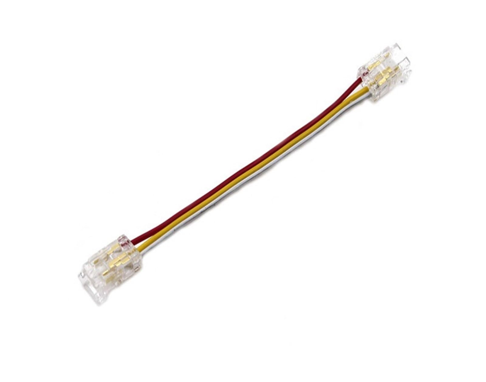 COB-LED-Kabelanschluss, 5 8 10 mm, lötfreie Schnalle, FCOB RGB CCT LED-Streifenlichter, 2 3 4-poliger Anschluss mit Kabel(OA3P-8-2,50PCS) von QXYSLHKC