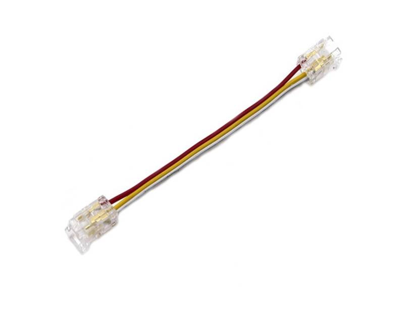 COB-LED-Kabelanschluss, 5 8 10 mm, lötfreie Schnalle, FCOB RGB CCT LED-Streifenlichter, 2 3 4-poliger Anschluss mit Kabel(OA3P-8-2,50PCS) von QXYSLHKC