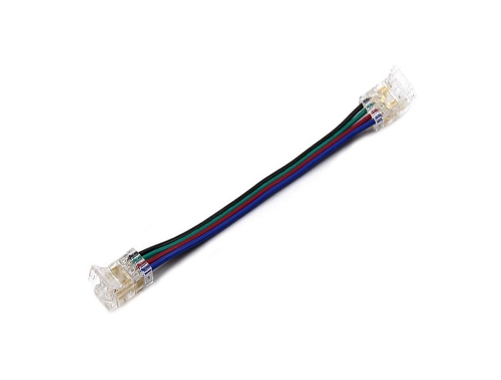 COB-LED-Kabelanschluss, 5 8 10 mm, lötfreie Schnalle, FCOB RGB CCT LED-Streifenlichter, 2 3 4-poliger Anschluss mit Kabel(OA4P-10-2,100PCS) von QXYSLHKC