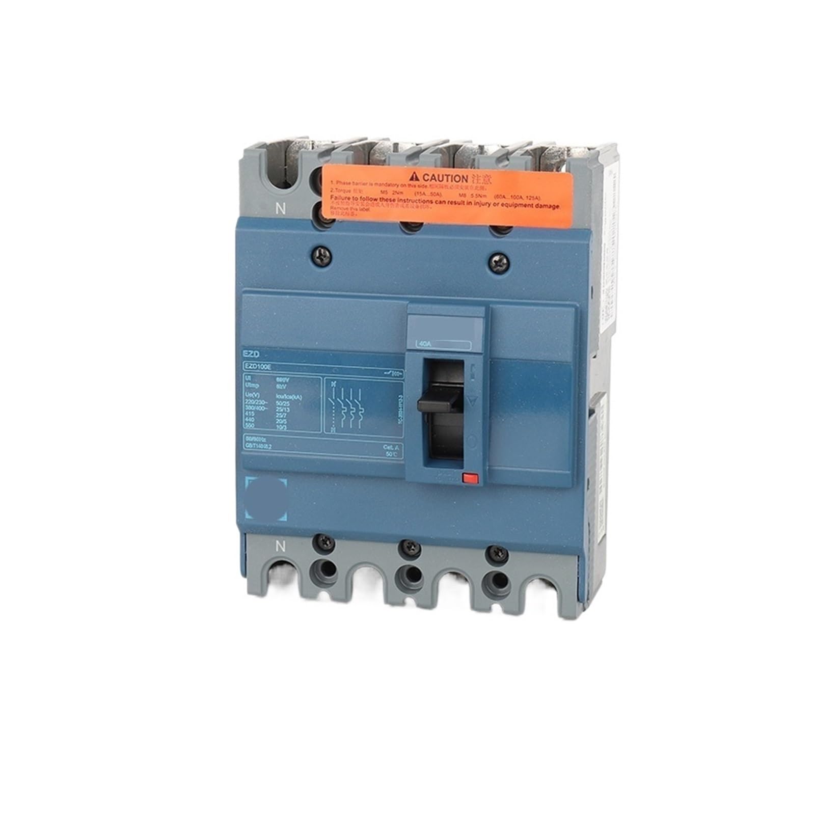 Elektrische Kompaktleistungsschalter der 4P-EZD-Serie EZD100E/160E/250E/400E/630E(EZD100E 4P 40A) von QXYSLHKC