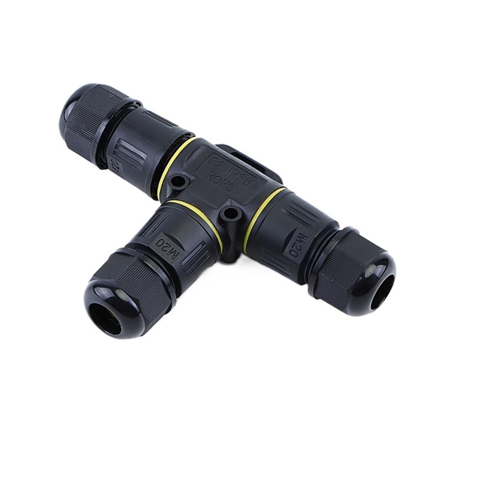 IP68-Kabel wasserdichte Verbindung wasserdichter Stecker Dreiwege-Verzweigungsgerät T-Typ Außenregenverdrahtungsklemme LED-Verdrahtung(2Pin(5-8MM)) von QXYSLHKC