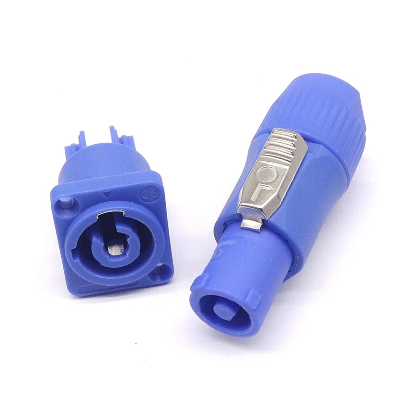 Powercon-Anschluss, verriegelbarer Kabelanschluss + Chassis-Buchse for elektrische Bohrmaschine, LED-Bildschirm, Bühnenbeleuchtung, Stromanschluss(3pins blue 1set) von QXYSLHKC
