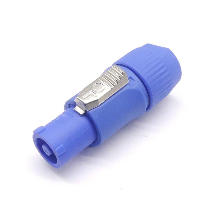 Powercon-Anschluss, verriegelbarer Kabelanschluss + Chassis-Buchse for elektrische Bohrmaschine, LED-Bildschirm, Bühnenbeleuchtung, Stromanschluss(3pins blue male) von QXYSLHKC