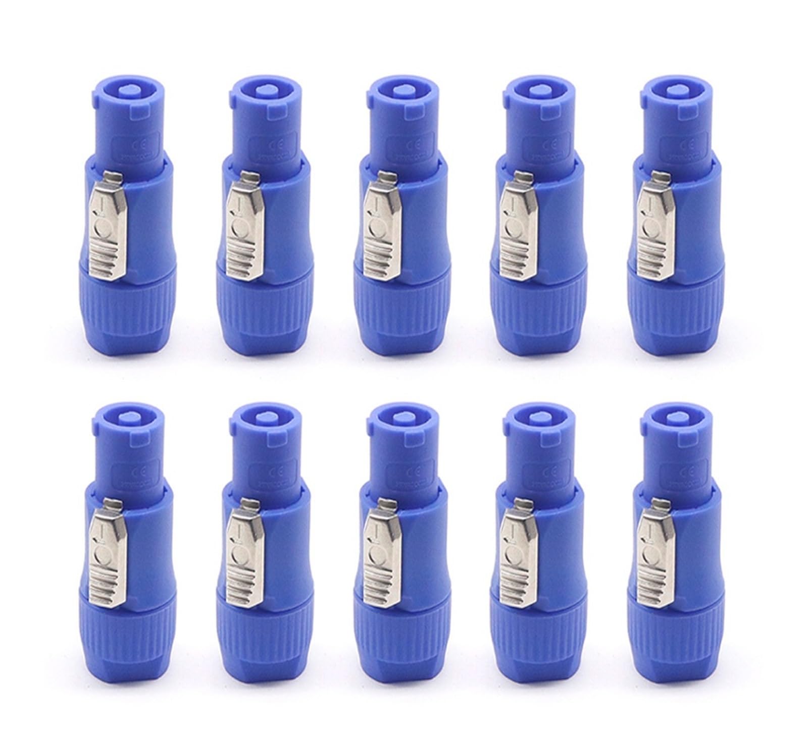 Powercon-Anschluss, verriegelbarer Kabelanschluss + Chassis-Buchse for elektrische Bohrmaschine, LED-Bildschirm, Bühnenbeleuchtung, Stromanschluss(Blue male 10pcs) von QXYSLHKC