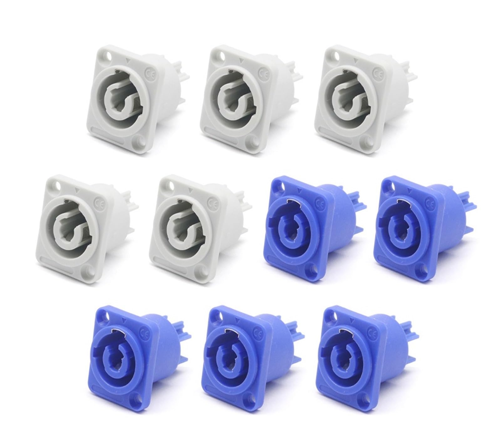 Powercon-Anschluss, verriegelbarer Kabelanschluss + Chassis-Buchse for elektrische Bohrmaschine, LED-Bildschirm, Bühnenbeleuchtung, Stromanschluss(Famale 5pairs) von QXYSLHKC