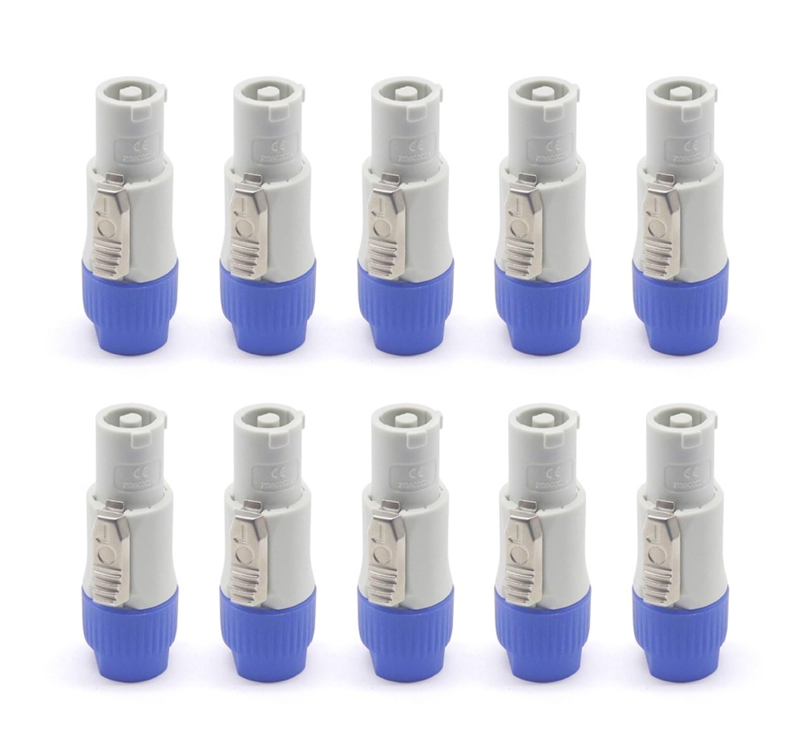 Powercon-Anschluss, verriegelbarer Kabelanschluss + Chassis-Buchse for elektrische Bohrmaschine, LED-Bildschirm, Bühnenbeleuchtung, Stromanschluss(White male 10pcs) von QXYSLHKC