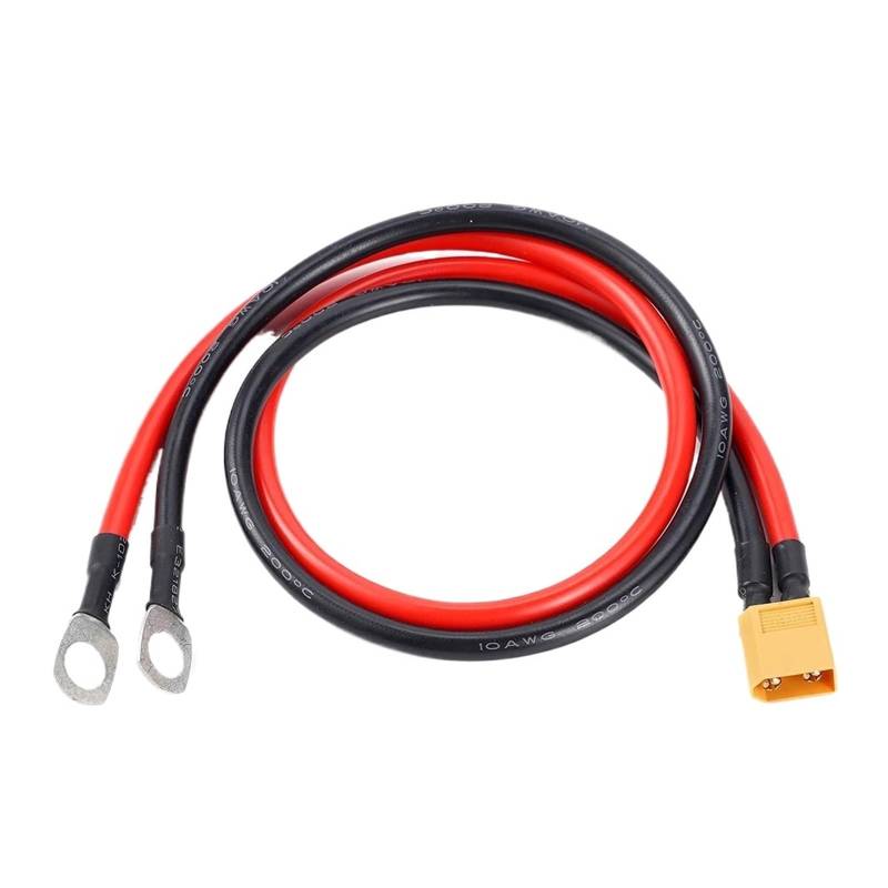 XT60 Buchse/Stecker auf M8 O-Ring Öse Terminal Stecker Anschlusskabel 10AWG Ladegerät Seite Stromkabel for RC Lipo Batterie FPV Racing(Male) von QXYSLHKC
