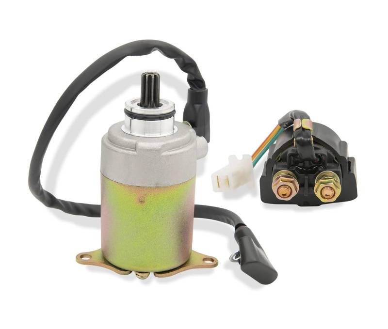 Start Relais 9 Zähne GY6 Starter Für GY6 4-Takt-Motor 150cc 125cc 50cc 200cc 250cc Kompatibel Mit 4 Wheelers Scooters Moped ATV Go Kart von QXZSGXOF