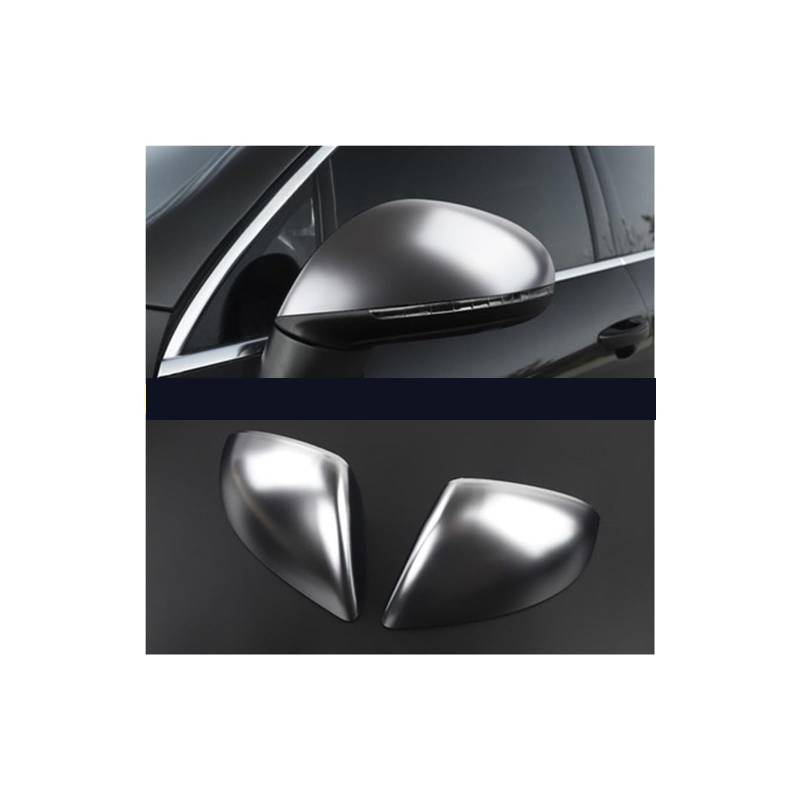1 Paar ABS Auto-Styling Außenrückspiegelabdeckung Gehäuseschale Gehäusekappe Kompatibel for VW Touareg 2011-2018 Zubehör(Silver) von QYKNTXJM
