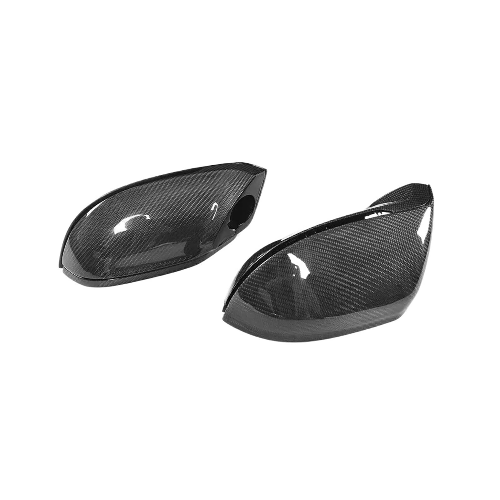1 paar Ersatz Seite Rückspiegel Abdeckungen Kappen Kompatibel for Audi A7 S7 RS7 2011 2012 2013 2014 2015 2016 2017 Ohne Seite Unterstützen MO(Carbon Fiber Look) von QYKNTXJM