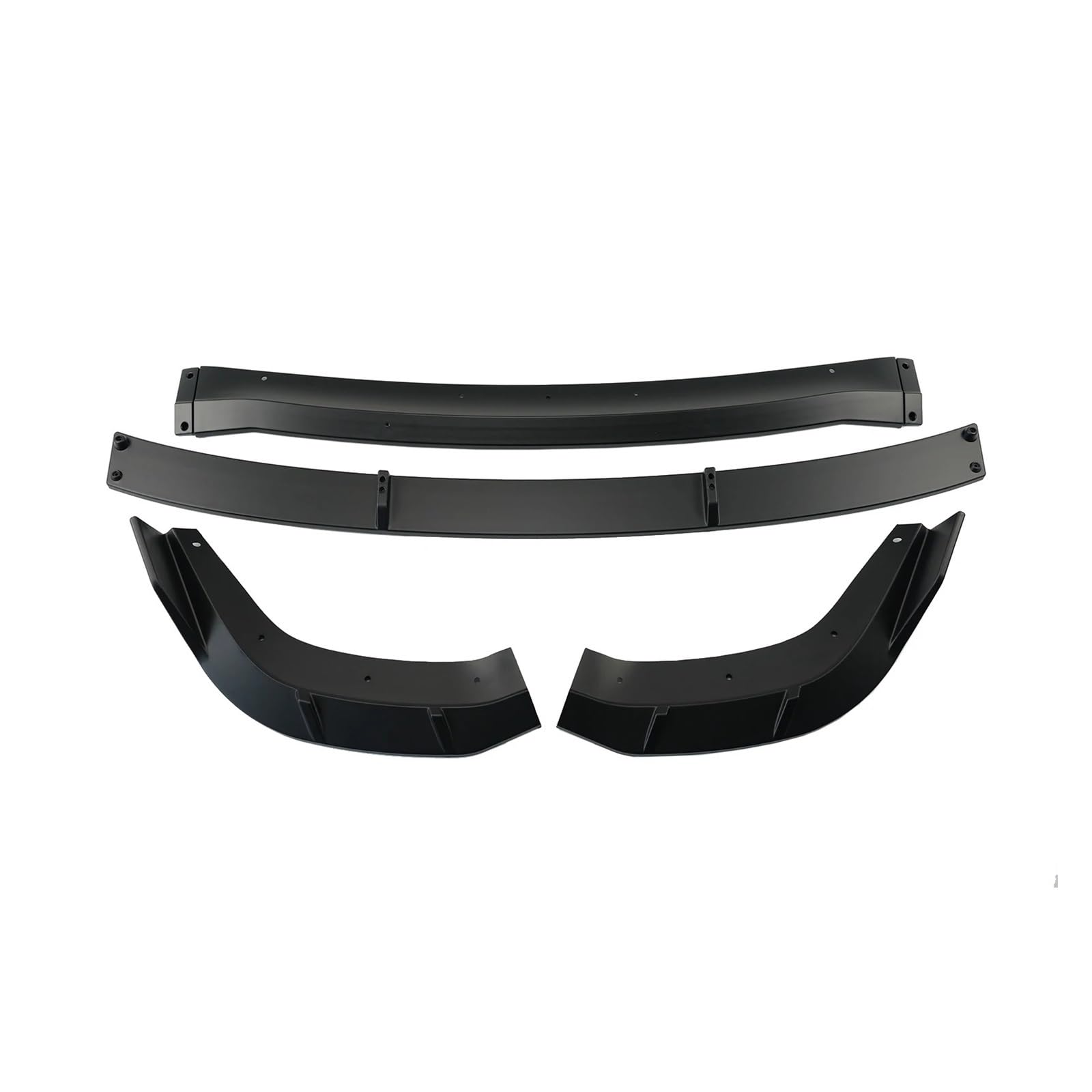 4 STÜCKE Kompatibel for Dodge Durango SRT Hellcat 2021-2024 Auto Vorderen Stoßfänger Lip Dämon Stil Doppel Deck Splitter Spoiler Carbon Faser Stil(Glossy Black) von QYKNTXJM