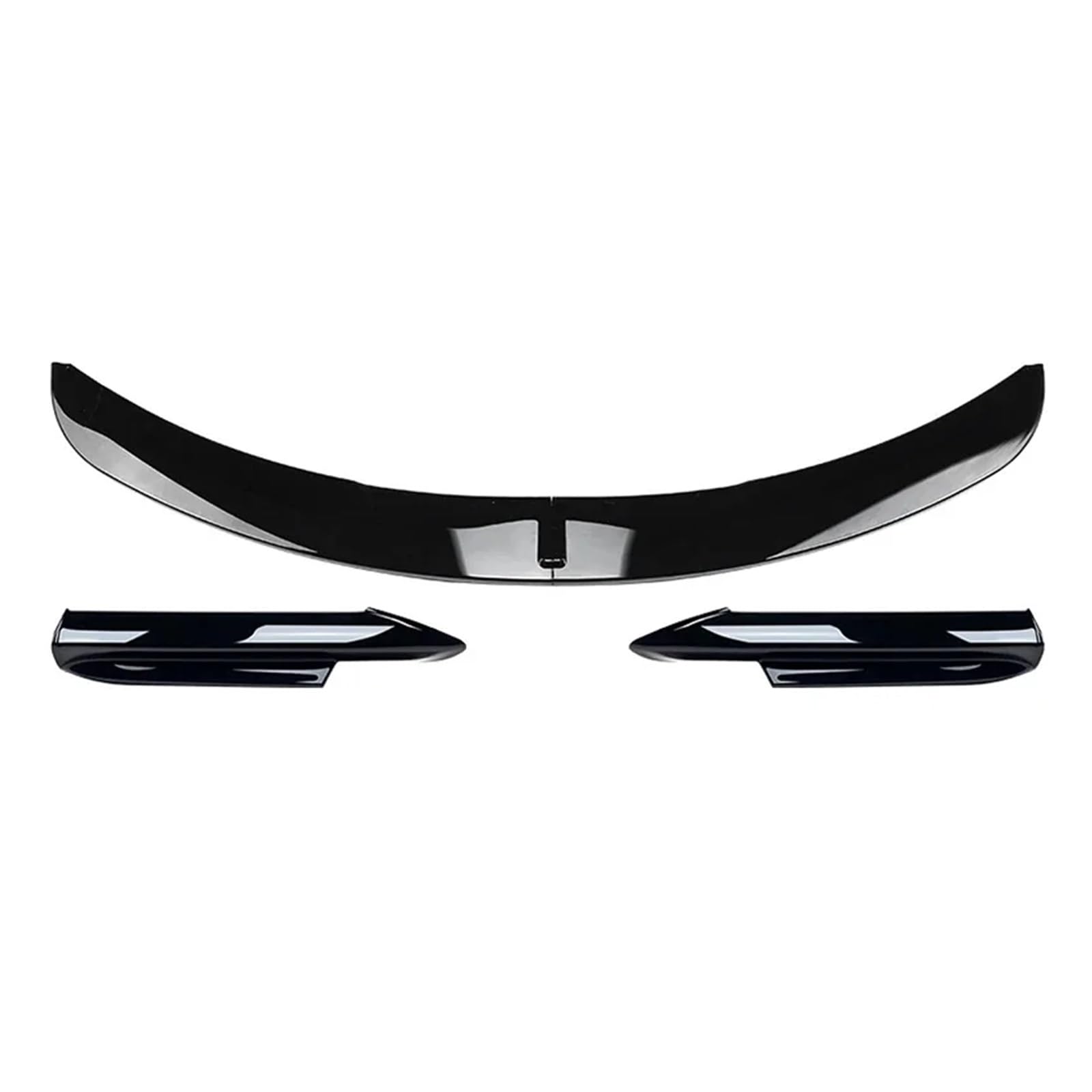 ABS-Frontstoßstangenlippe in glänzendem Schwarz oder Carbonfaser-Look, Spoiler kompatibel mit BMW 3er-Serie E90 E91 2005–2008(Glossy Black) von QYKNTXJM