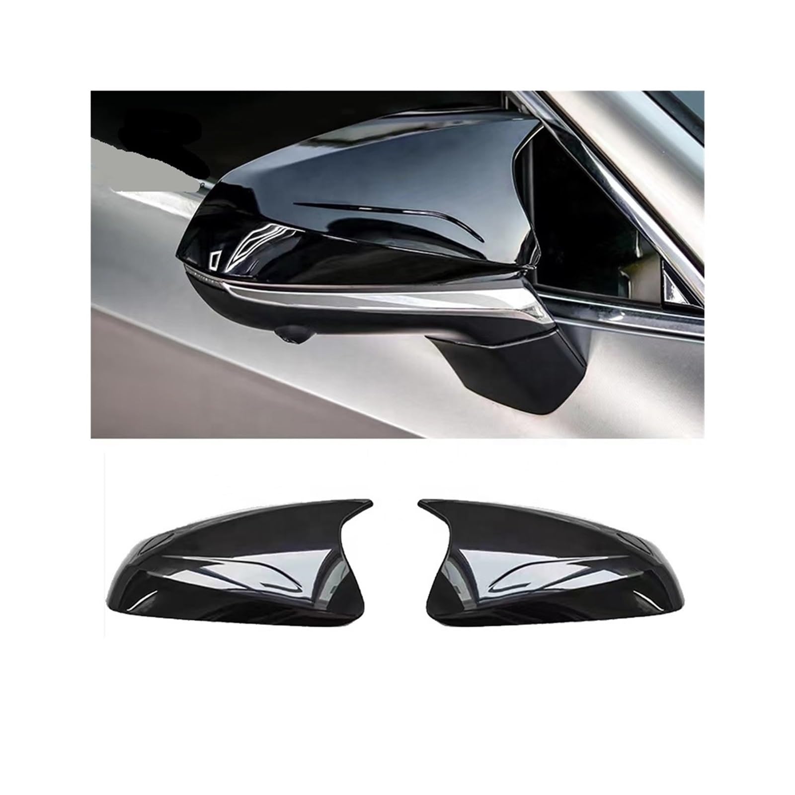 ABS-Material Rückspiegelgehäuse Kompatibel for Lexus RX300 RX450H NX200 NX260 2015-2023 Auto Rückspiegel Seitenspiegelabdeckung ABS-Material Rückspiegelgehäuse Kompatibel for Lexus RX300 RX450H NX200 NX260 2015-2023 Auto Rückspiegel Seitenspiegelabdeckung von QYKNTXJM