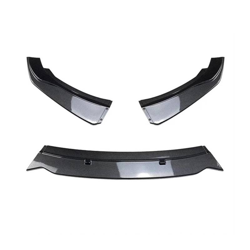 Auto Front Stoßstange Lip Body Kit Spoiler Splitter PP Stoßstange Canard Lip Splitter Kompatibel for BMW F20 F21 116i 118i 120i 1 Serie 2011-2019(Carbon Look) von QYKNTXJM
