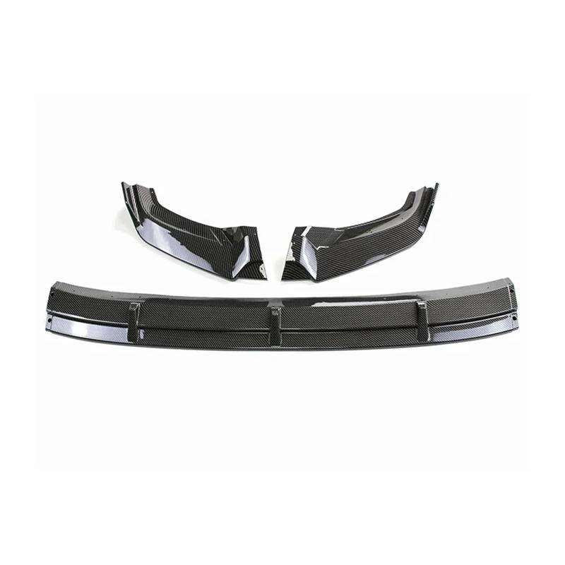 Auto Front Stoßstange Lip Splitter Diffusor Kompatibel for TIGUAN 2017 2018 2019 2020 Body Kits Spoiler Stoßstange Wache Front Schaufel Surround(Carbon Look) von QYKNTXJM