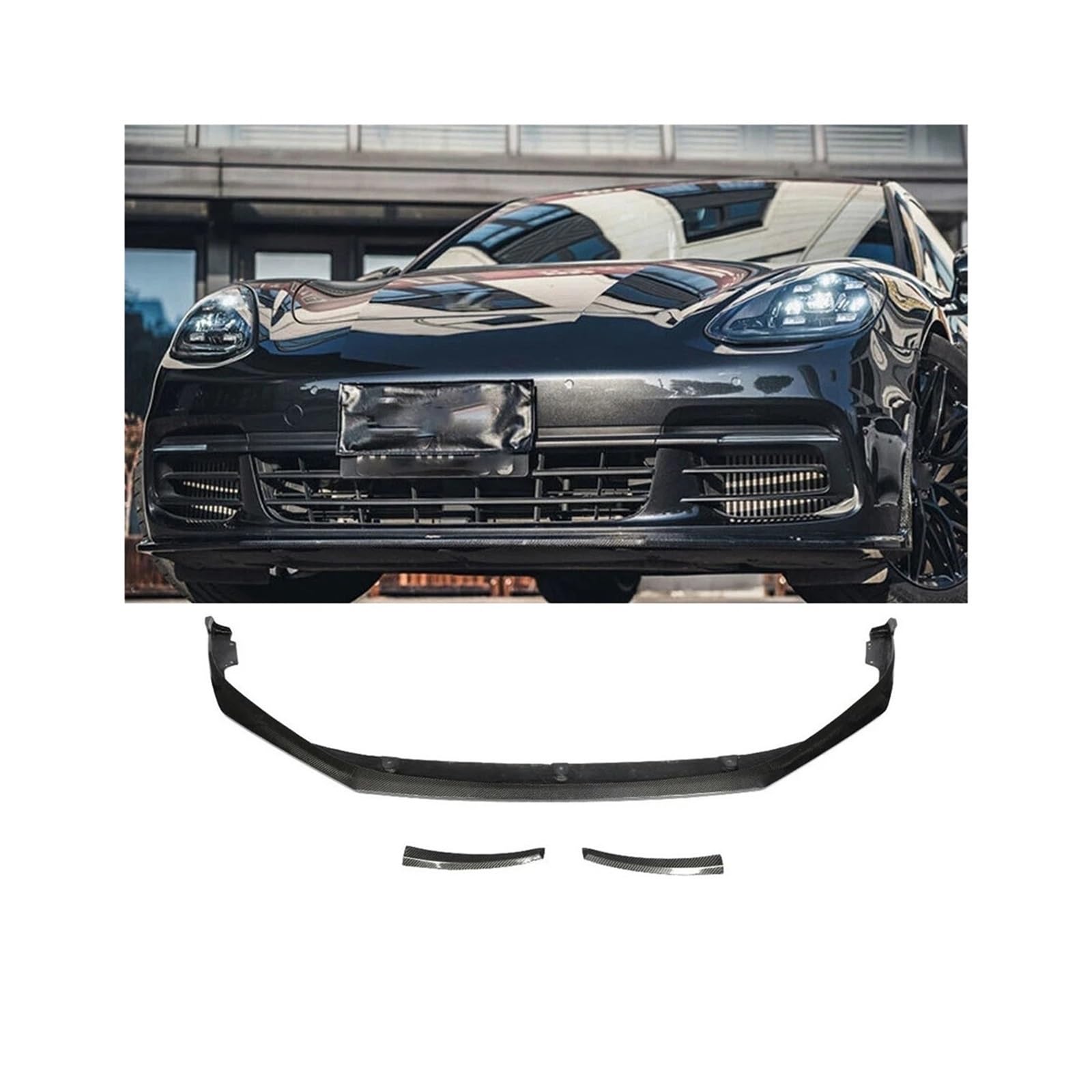 Auto Frontspoilerlippe Splitter Carbon Fiber Kompatibel for Porsche Panamera 971 Standard 2017-2019 Auto Frontspoilerlippe Splitter Auto Frontspoilerlippe Splitter Carbon Fiber Kompatibel for Porsche Panamera 971 Standard 2017-2019 Auto Frontspoilerlippe Splitter von QYKNTXJM