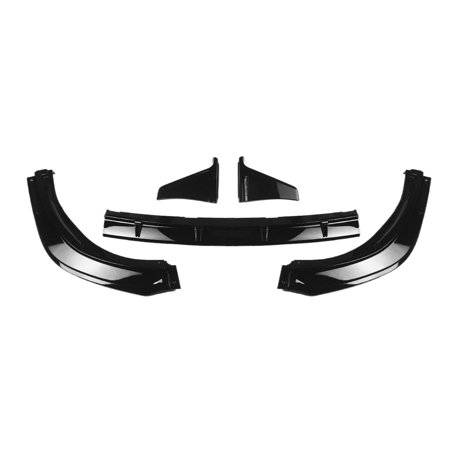 Auto-Frontstoßstangenlippe Kompatibel for Toyota Camry SE XSE 2018-2023 Splitter Spoiler Diffusor Glänzend Schwarz Carbon Fiber Stil 5 STK 2022 2021(Glossy Black) von QYKNTXJM