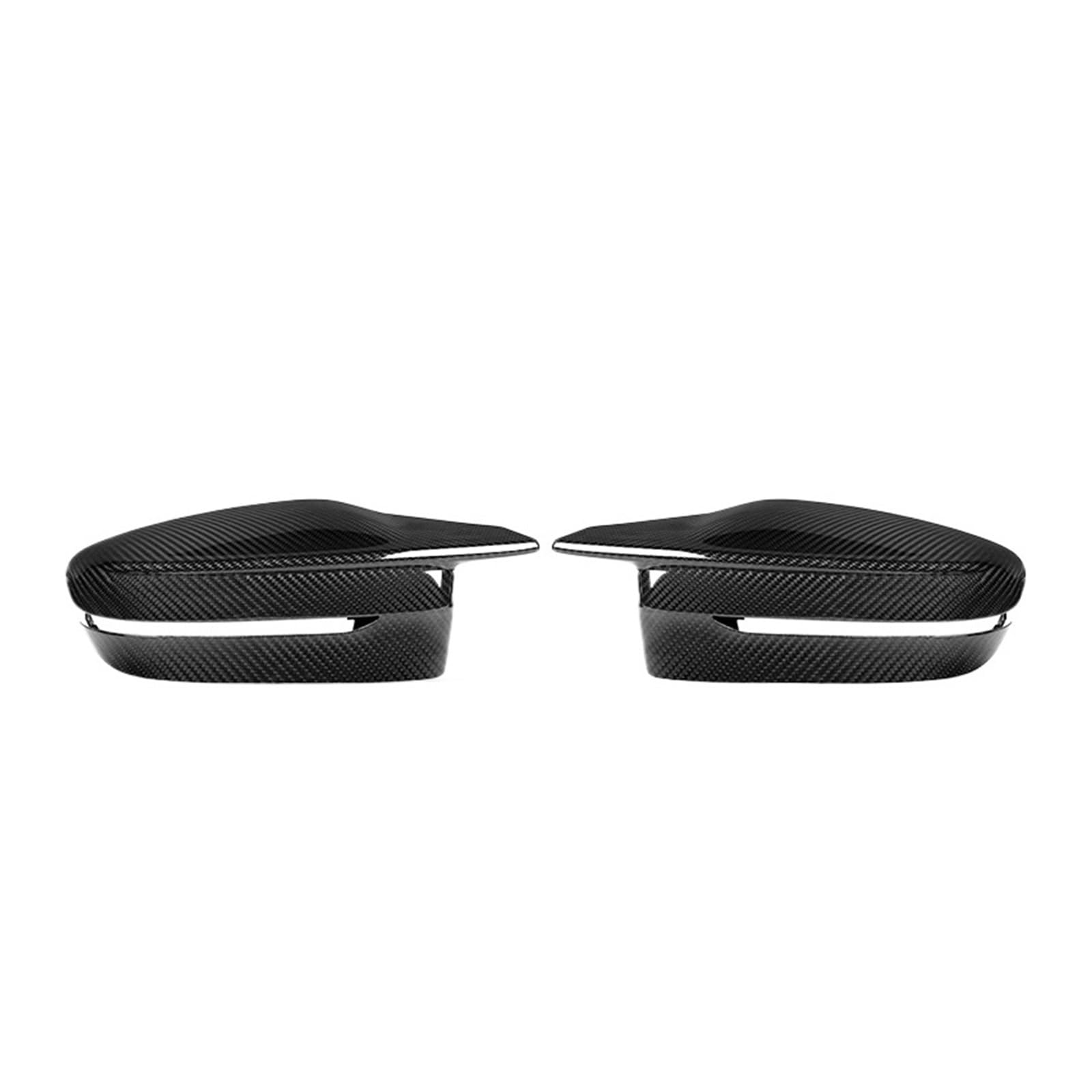 Auto-Rückspiegelabdeckung aus echtem Carbonfaser, Ersatz-Seitenspiegelkappen im OEM-Stil, kompatibel mit BMW G87 M2 G80 G81 M3 G82 G83 M4 2021-IN(RHD) von QYKNTXJM