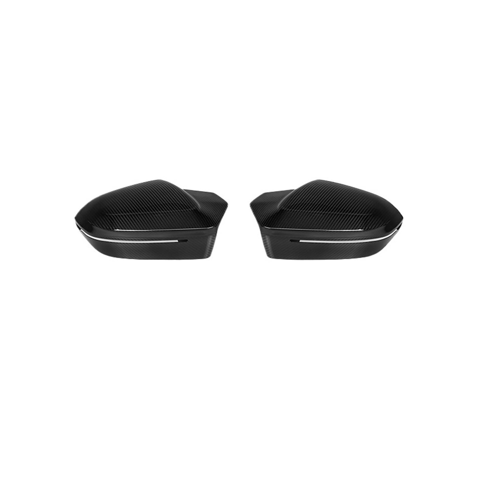 Auto-Seitenspiegelabdeckung aus trockenem Carbonfasergewebe, kompatibel mit BMW 5er-Reihe G60 2024-IN. Rückspiegelkappe, kompatibel mit BMW 7er-Reihe G70 2023-IN.(Style 2) von QYKNTXJM