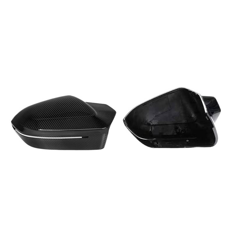 Carbon Fiber Auto Seite Spiegel Abdeckung Kompatibel for BMW 5 Serie G60 2024-IN Ersatz Rückspiegel Kappe Kompatibel for BMW 7 Serie G70 2023-IN von QYKNTXJM