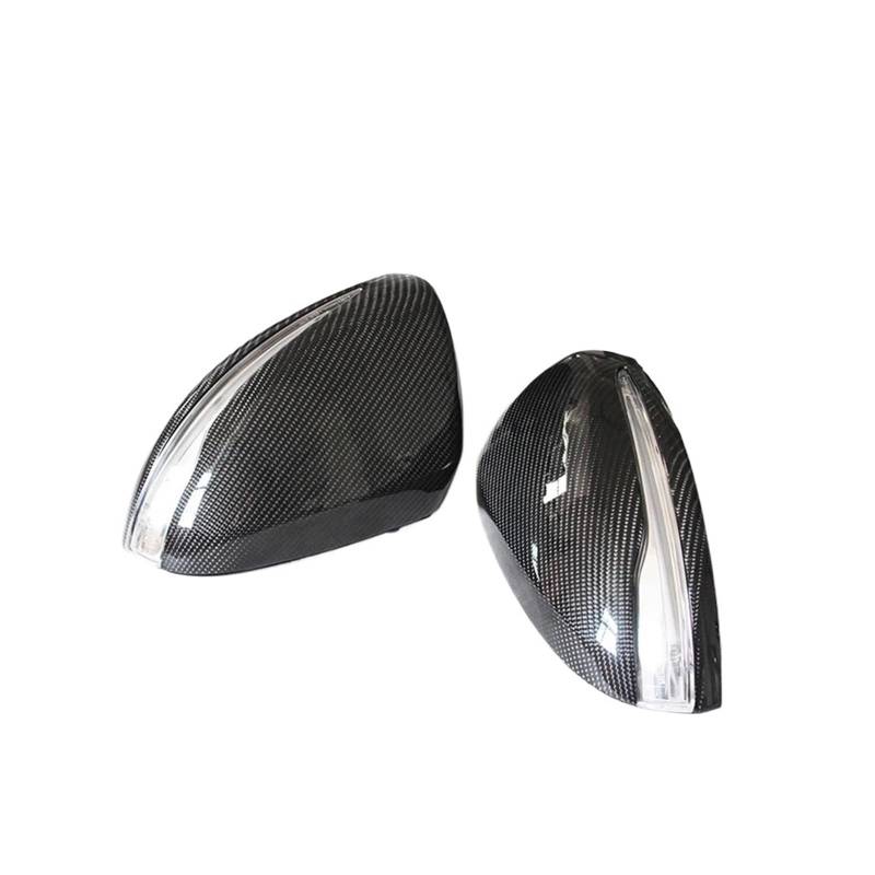 Carbon Seitentür Rückspiegel Gehäuse Abdeckungen Kappen mit LED Kompatibel for Mercedes Benz W205 W213 W222 W464 2019 + von QYKNTXJM