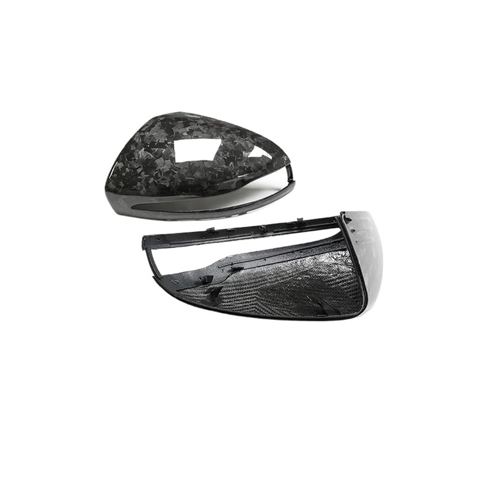Dry Carbon Fiber Auto Spiegelkappe Ersatz Rückspiegelabdeckung Kompatibel for Benz W205 C205 W213 W238 W222 W253 W190 W290(RHD C) von QYKNTXJM