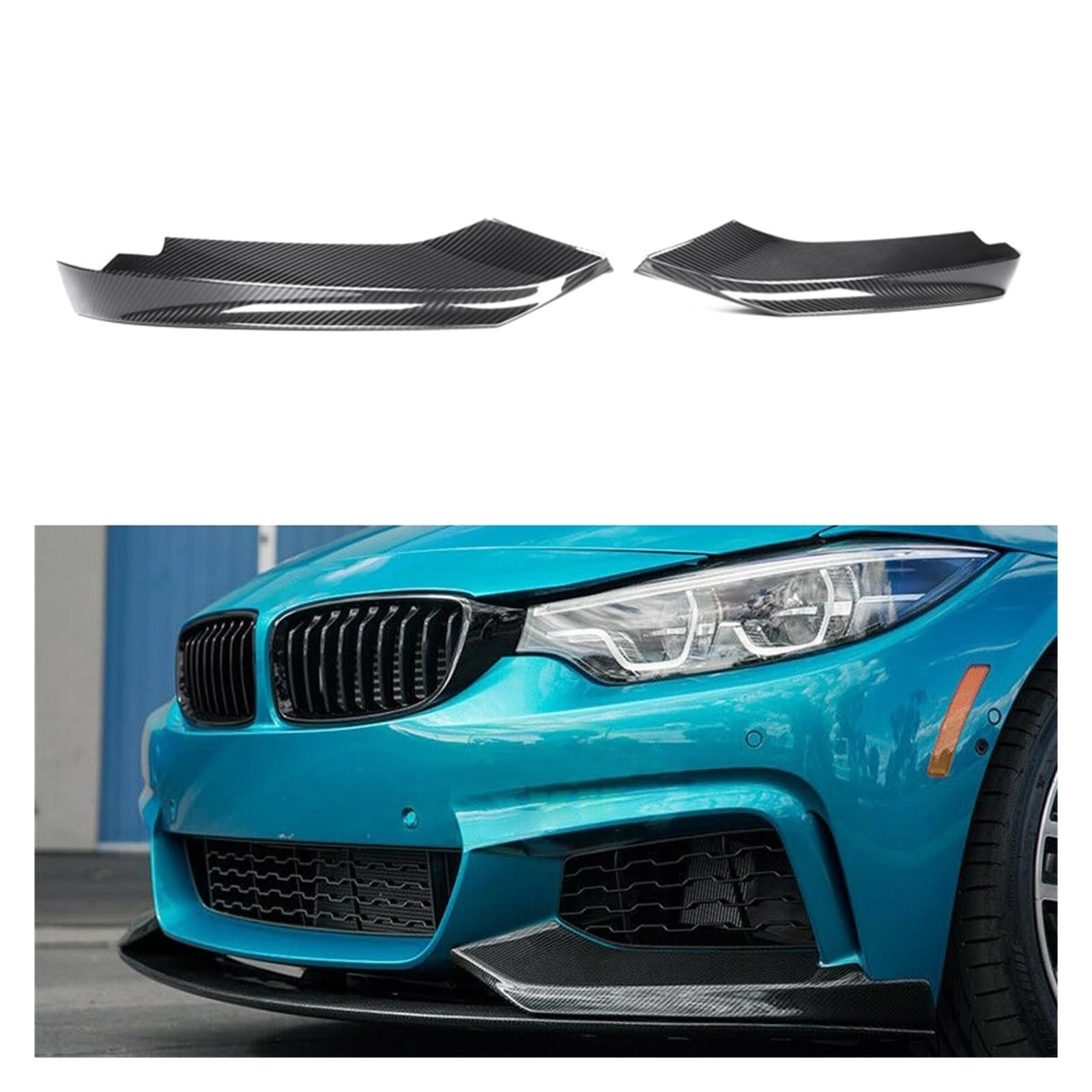 Dry Carbon Frontstoßstange Canards Verkleidung Kompatibel for BMW F32 F33 F36 Nur 2014-2019 Auto Styling Splitter Lip Spoiler Dry Carbon Frontstoßstange Canards Verkleidung Kompatibel for BMW F32 F33 F36 Nur 2014-2019 Auto Styling Splitter Lip Spoiler von QYKNTXJM