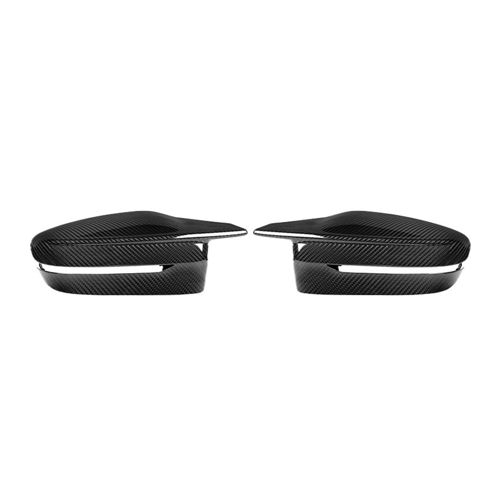 Echte trockene Kohlefaser Auto Rückspiegel Abdeckung Ersatz OEM Stil Seitenkappe Kompatibel for BMW G87 M2 G80 G81 M3 G82 G83 M4 2021-IN(LHD R) von QYKNTXJM