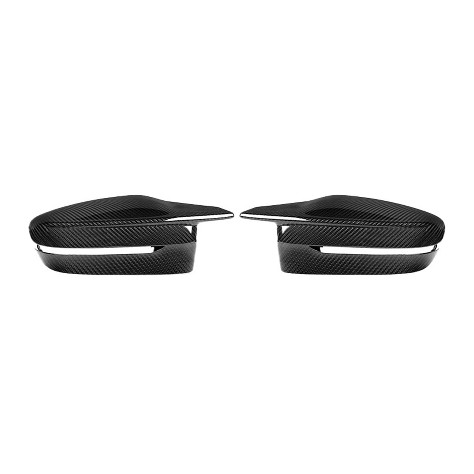 Echte trockene Kohlefaser Auto Rückspiegel Abdeckung Ersatz OEM Stil Seitenkappe Kompatibel for BMW G87 M2 G80 G81 M3 G82 G83 M4 2021-IN(RHD R) von QYKNTXJM