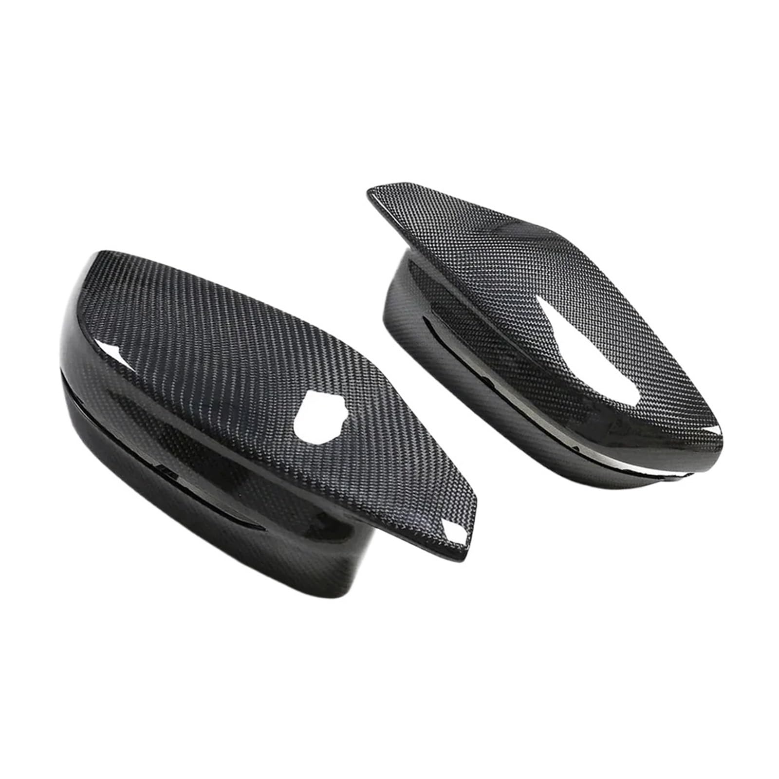 Ersatz-Rückspiegelabdeckungen for Seitenspiegel, kompatibel mit BMW G80 G82 G83 G87 G42 G46 M2 M3 M4 M240i M440i I4 M50, Kohlefaserschale(Left Hand Drive) von QYKNTXJM