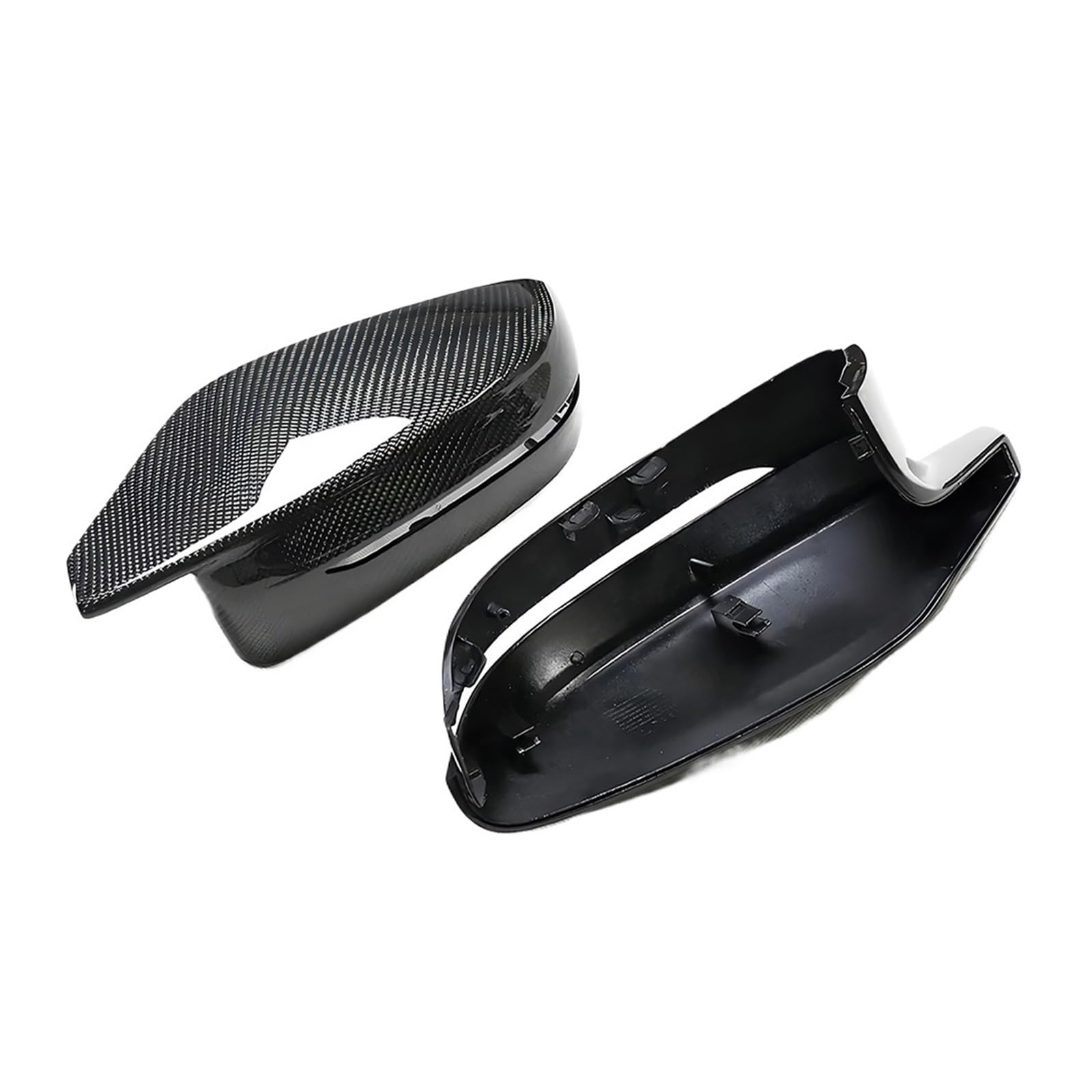 Ersatz-Rückspiegelabdeckungen for Seitenspiegel, kompatibel mit BMW G80 G82 G83 G87 G42 G46 M2 M3 M4 M240i M440i I4 M50, Kohlefaserschale(RHD) von QYKNTXJM
