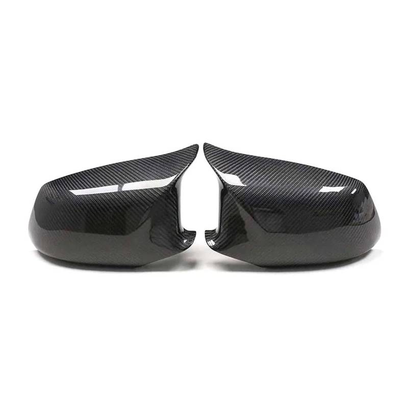 Ersatz-Seitenrückspiegel-Abdeckungsschalengehäuse aus echtem Carbonfaser, kompatibel mit BMW 5er-Reihe Per-lci F10 F18 2011–2013 von QYKNTXJM