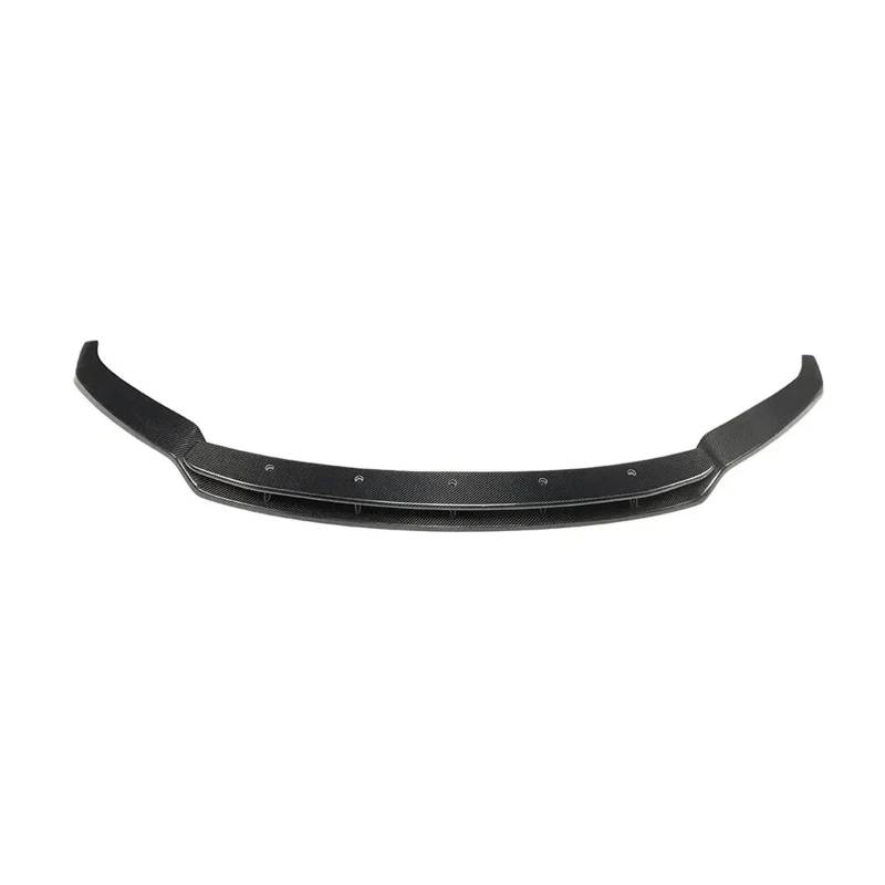 Frontspoilerlippe, Spoilerlippe, Kohlefaser, kompatibel mit Porsche Macan Standard 2014 2015 2016 2017, Frontspoilerlippe von QYKNTXJM