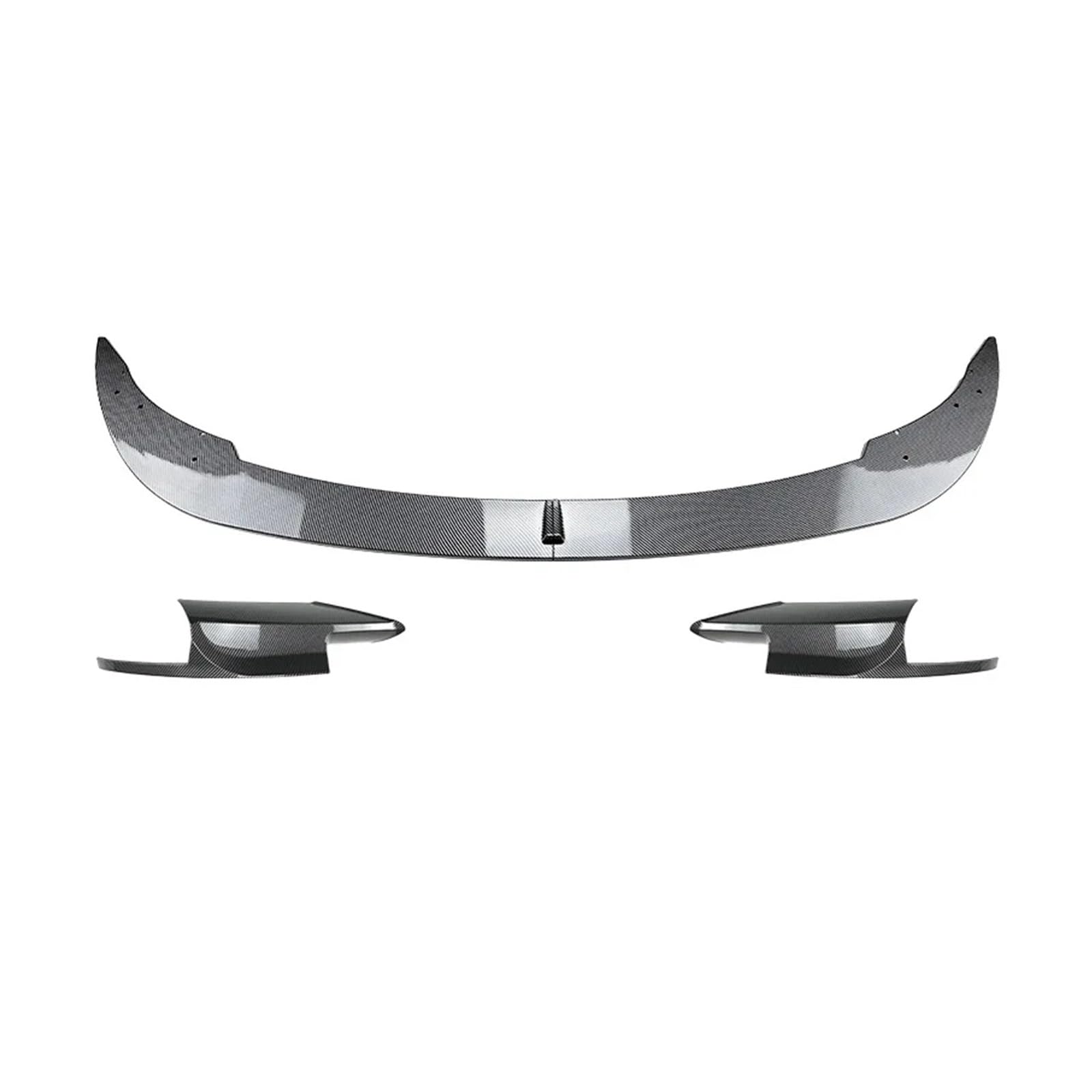 Frontstoßstangenlippe Canard Nebelscheinwerfer Kühlergrill Spoiler Kinn Body Kit Schutz Außendiffusor Splitter Kompatibel for BMW F10 F11 M5 2011-2017(Carbon Look A B) von QYKNTXJM