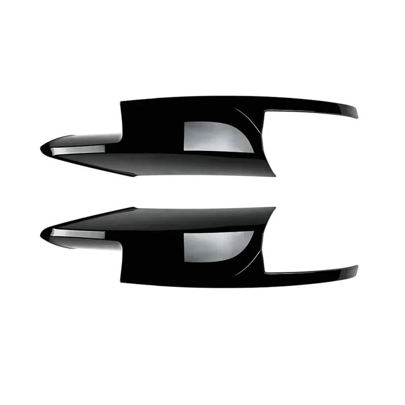 Frontstoßstangenlippe Canard Nebelscheinwerfer Kühlergrill Spoiler Kinn Body Kit Schutz Außendiffusor Splitter Kompatibel for BMW F10 F11 M5 2011-2017(Gloss Black A) von QYKNTXJM