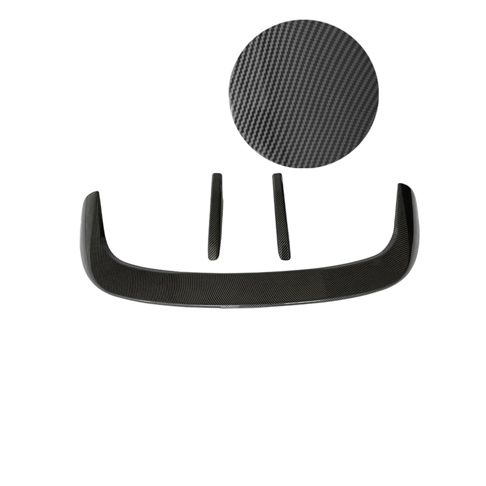 Glänzend Schwarz MP Stil Heckspoiler Kompatibel Für BMW X1 F48 Spoiler M Kofferraum Dach Verlängerung Abdeckung Trim Lip Carbon Fiber X1 F48 Zubehör(Carbon pattern) von QYKNTXJM