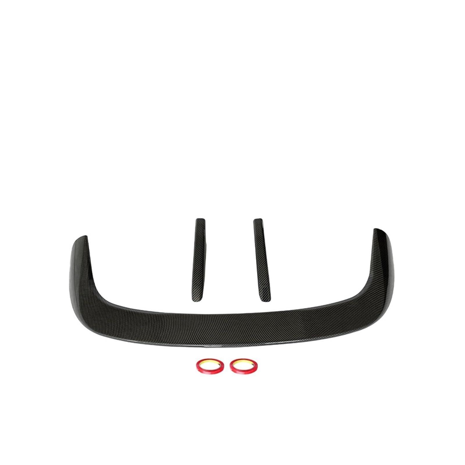 Glänzend Schwarz MP Stil Heckspoiler Kompatibel Für BMW X1 F48 Spoiler M Kofferraum Dach Verlängerung Abdeckung Trim Lip Carbon Fiber X1 F48 Zubehör(Real carbon fiber) von QYKNTXJM