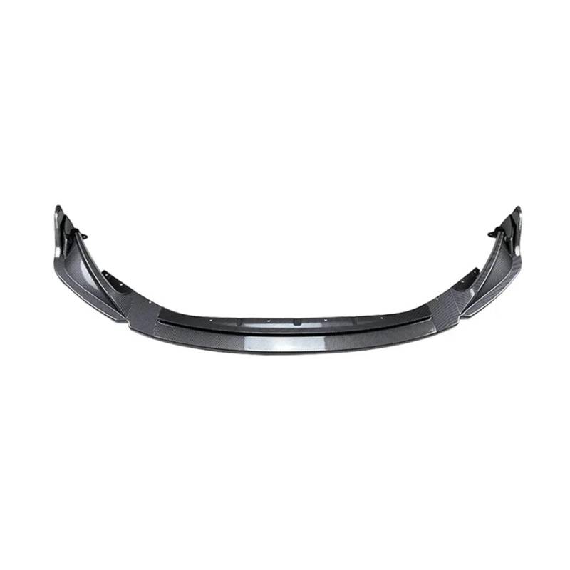 Glänzend schwarze Kohlefaser Auto Front Splitter Stoßstange Lip Spoiler Unterkörper Kit Kompatibel for BMW G80 M3 G82 G83 M4 2021+(Carbon Fiber Look) von QYKNTXJM