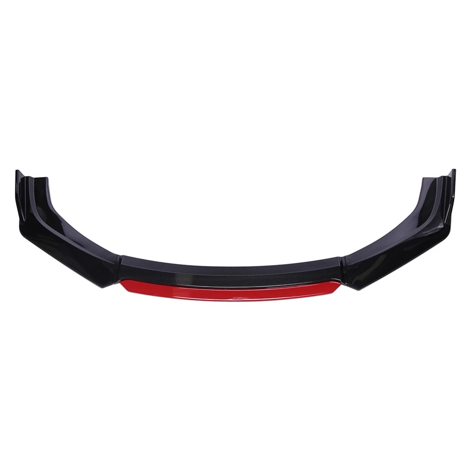 Kompatibel for Alfa Romeo Giulia 2017-2021 Auto Vorderen Stoßfänger Lip Auto Kinn Spoiler Splitter Diffusor Körper Kit Trim Splitter Air Dam(Carbon Fiber and Red) von QYKNTXJM