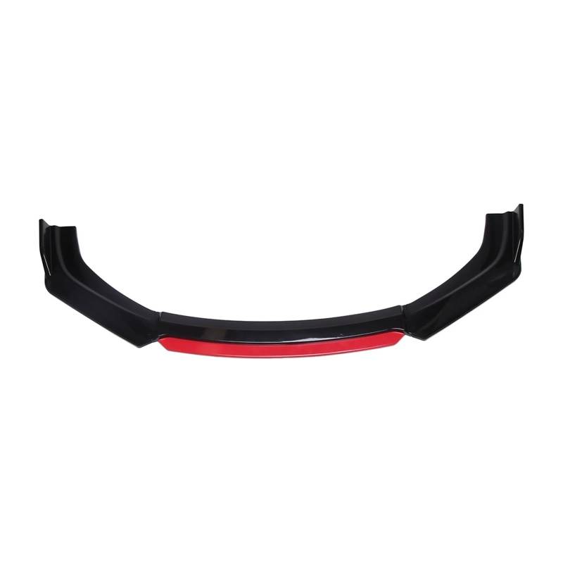 Kompatibel for Alfa Romeo Giulia 2017-2021 Auto Vorderen Stoßfänger Lip Auto Kinn Spoiler Splitter Diffusor Körper Kit Trim Splitter Air Dam(Gloss Black and Red) von QYKNTXJM