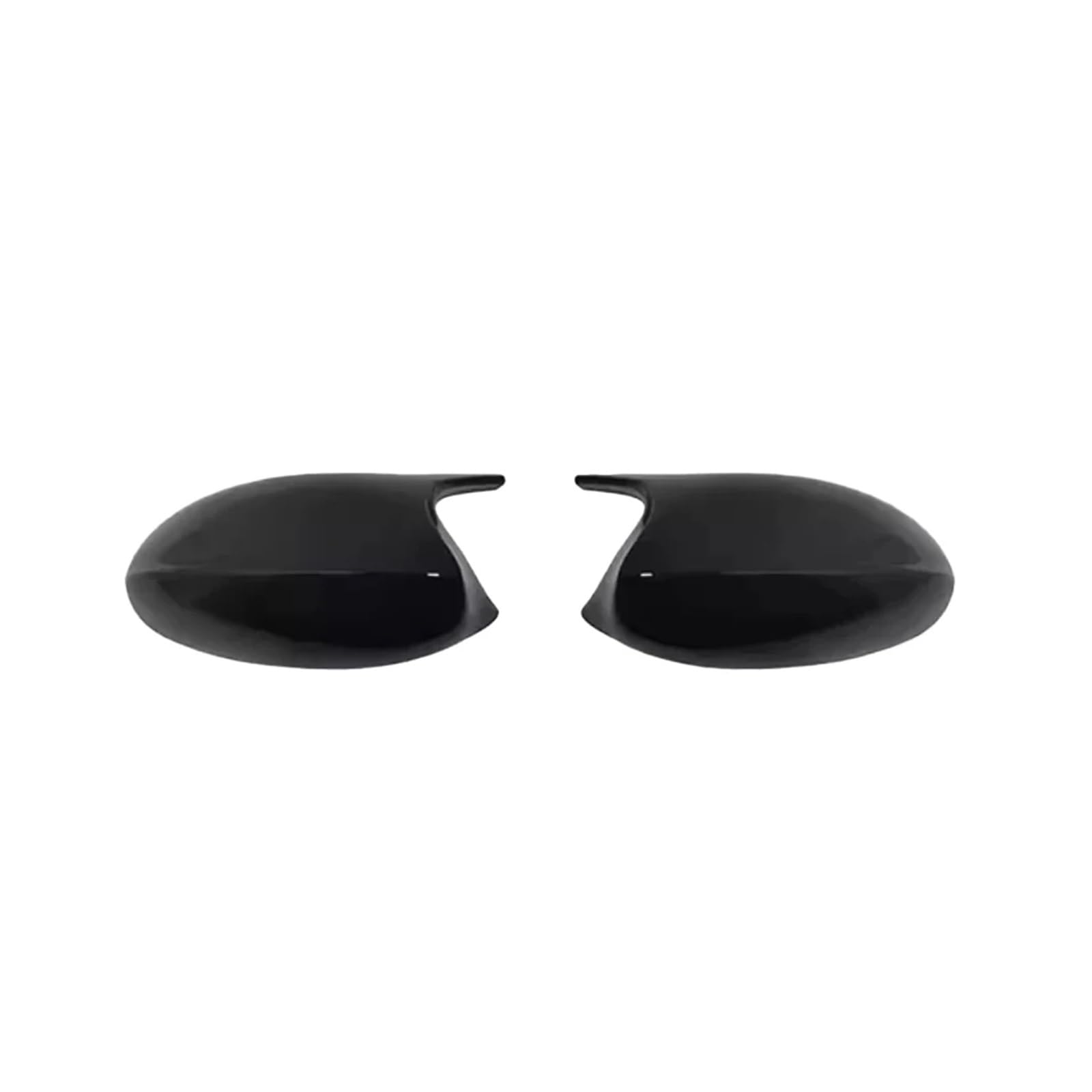 Kompatibel for BMW E90 3er-Serie 2006–2008, Abdeckkappe for Rückspiegel, Seitenspiegelgehäuse, Schale, Kohlefaser, Schwarz, 51167135097 51167135098(Bright black) von QYKNTXJM