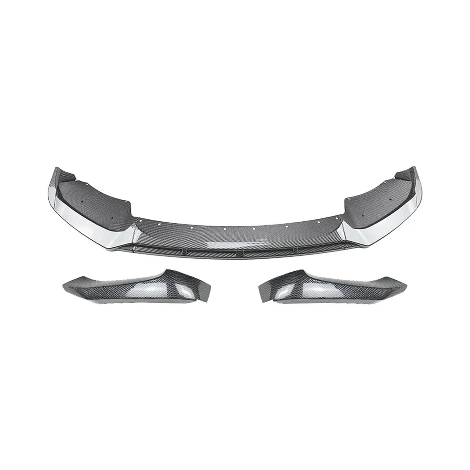 Kompatibel for BMW X3 F25 X4 F26 LCI Sport 2014–2017 Frontstoßstange Lip Body Kit Spoiler Splitter Diffusor Schutzfolie Glanz Schwarz ABS(Carbon Look Set) von QYKNTXJM