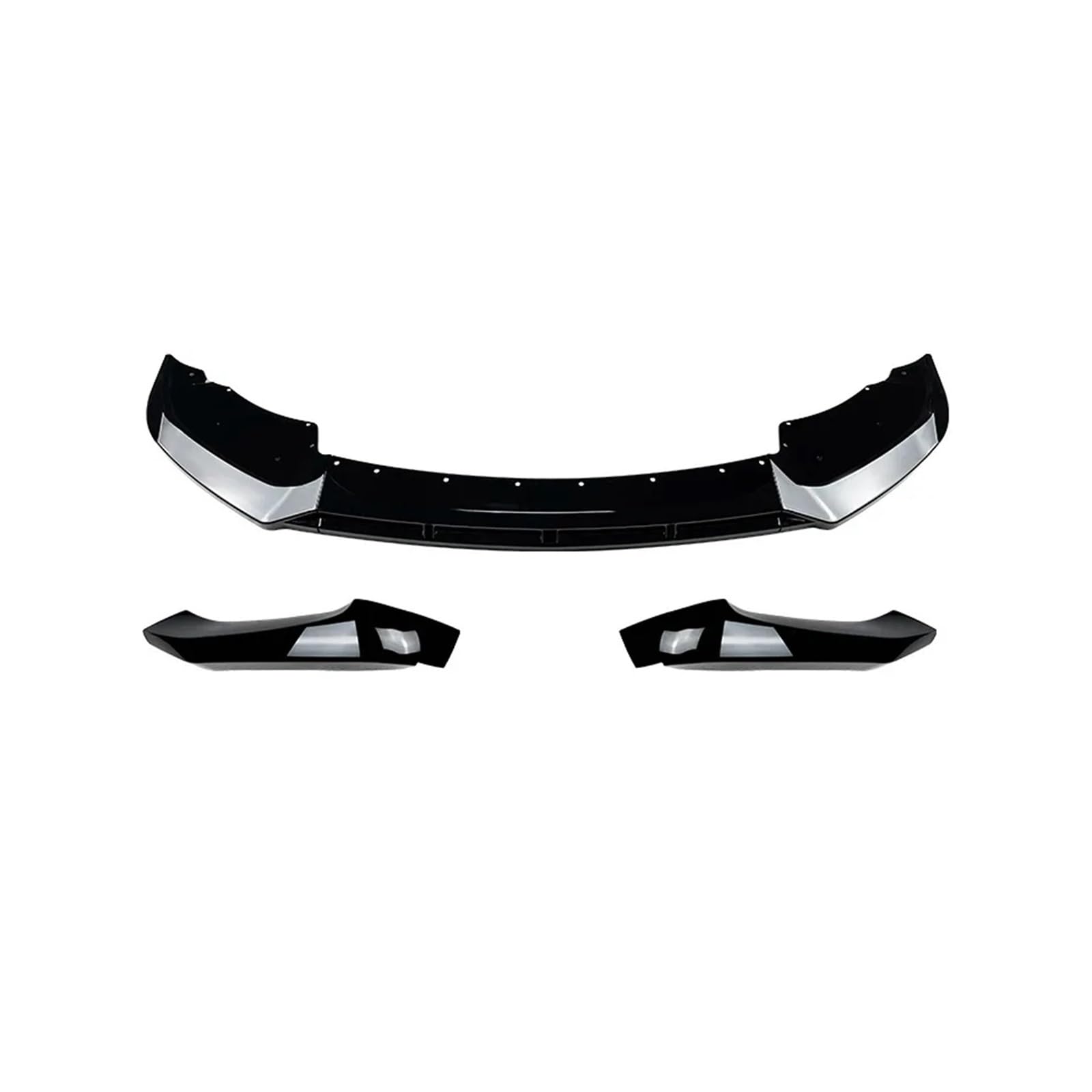 Kompatibel for BMW X3 F25 X4 F26 LCI Sport 2014–2017 Frontstoßstange Lip Body Kit Spoiler Splitter Diffusor Schutzfolie Glanz Schwarz ABS(Gloss Black Set) von QYKNTXJM