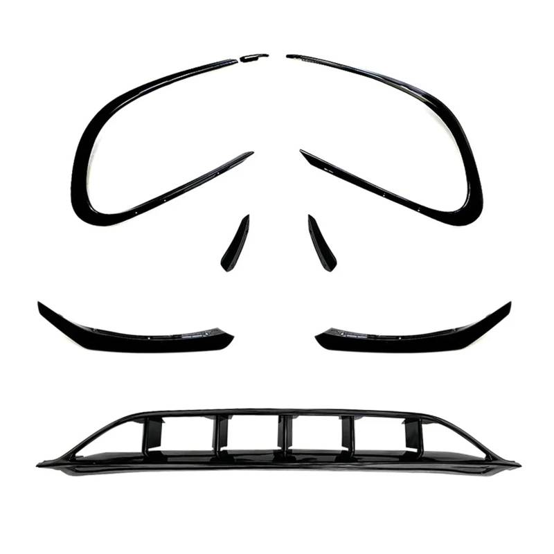 Kompatibel for Benz 2015–2018 CLA C117 X117 C200 220 250 260. Kompatibel mit AMG Frontspoiler Splitter Air Vent Nebelscheinwerfer Kühlergrill Body Kits von QYKNTXJM