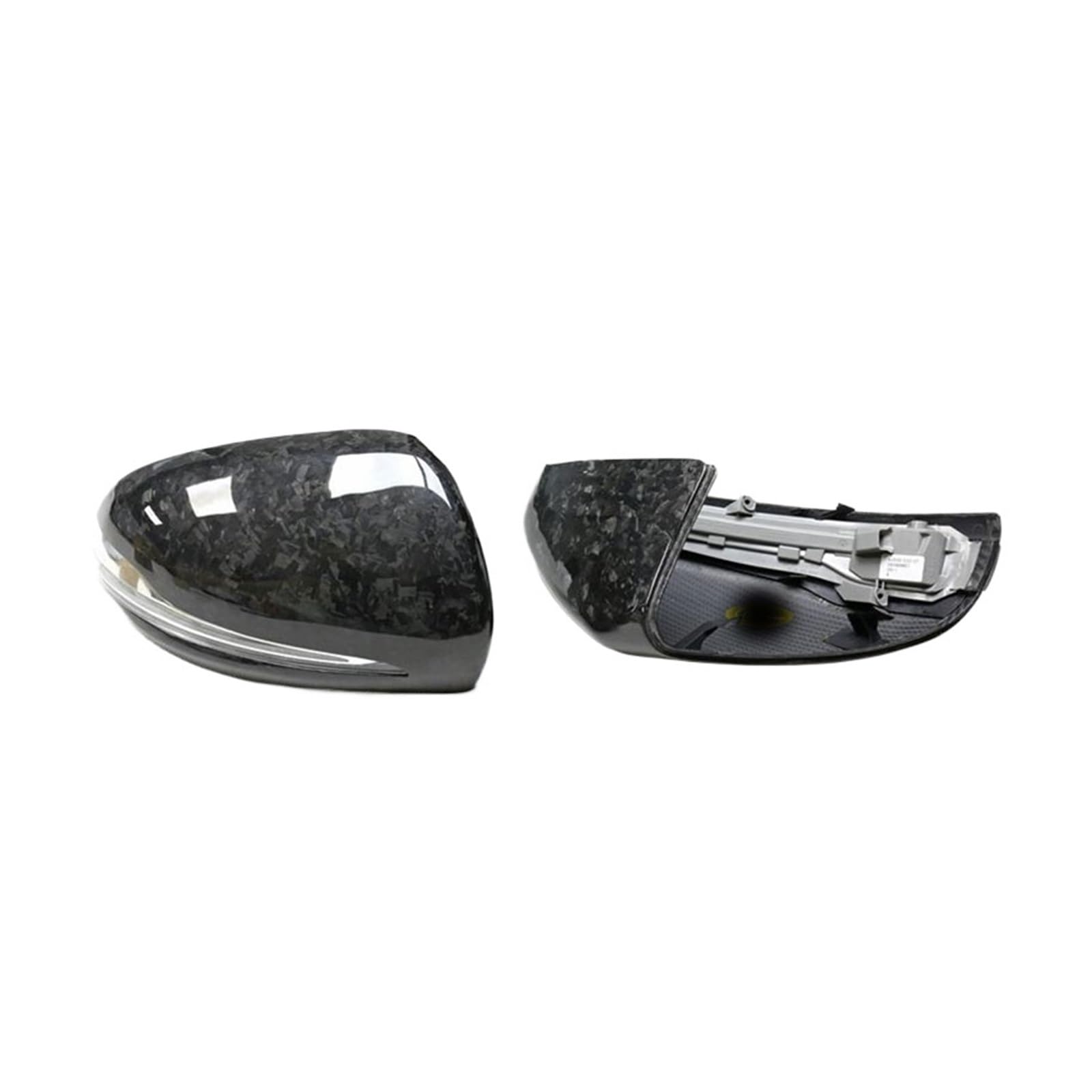 Kompatibel for Benz AMG GT Klasse GT 50 53 4MATIC Modifiziertes Carbon-Faser-Rückspiegelgehäuse 2 Stück 2023+(Lavender) von QYKNTXJM