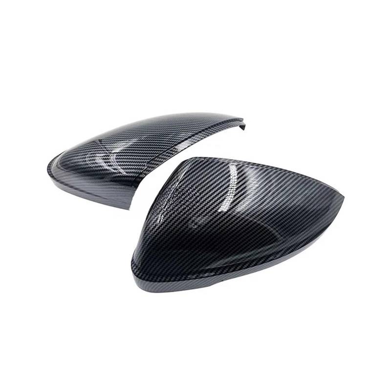 Kompatibel for Bora, kompatibel for Sagitar, kompatibel for Passat, Carbon Fiber Rückspiegelgehäuse, Rückspiegel-Hinterabdeckung 2019 von QYKNTXJM