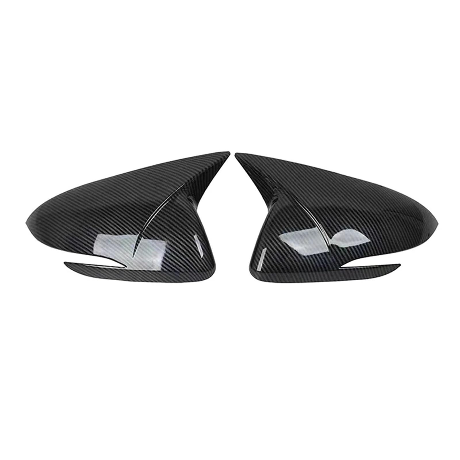 Kompatibel for Hyundai Elantra Avante AD 2016–2020, Seitenspiegelabdeckung, Flügelkappe, Außentür-Rückspiegelverkleidung, Carbonfaser-Look(Carbon) von QYKNTXJM