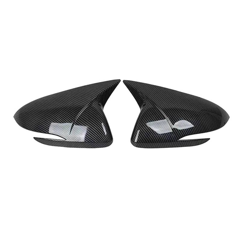 Kompatibel for Hyundai Elantra Avante AD 2016–2020, Seitenspiegelabdeckung, Flügelkappe, Außentür-Rückspiegelverkleidung, Carbonfaser-Look(Carbon) von QYKNTXJM