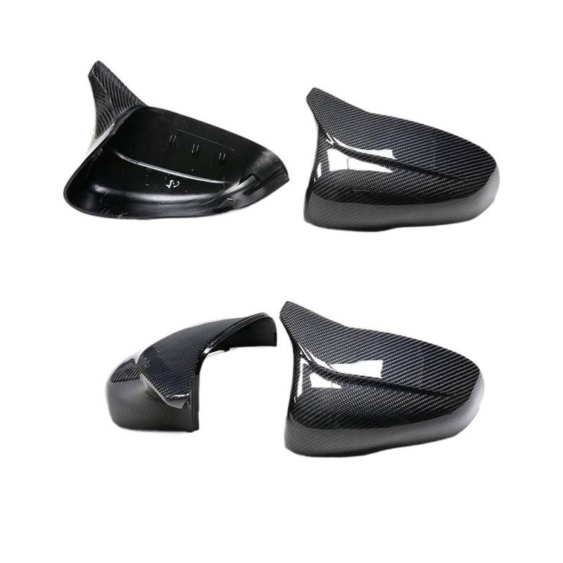 Kompatibel for Jaguar XF XK XJ XE modifiziertes Rückspiegelgehäuse aus trockener Kohlefaser, Ersatz for Rückspiegelabdeckung ab 2010(M-shaped) von QYKNTXJM