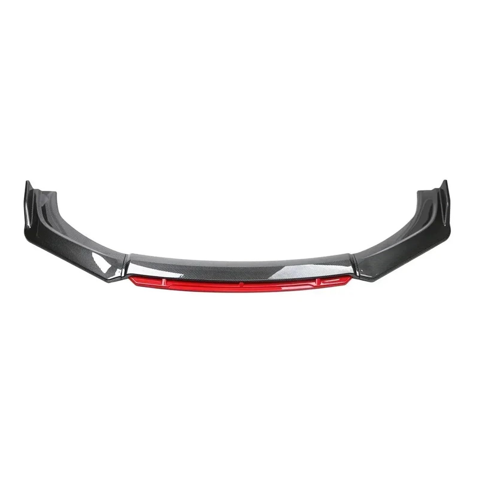Kompatibel for Kia Ceed Gehen JD GT 2013-2021 Auto Vorderen Stoßfänger Lippe Kinn Spoiler Splitter Diffusor Körper Kit trim Air Dam Canard(Carbon Fiber and Red) von QYKNTXJM